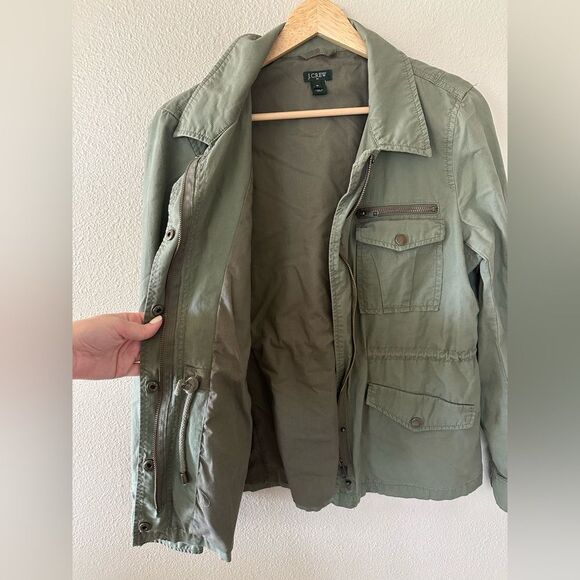 J Crew Lightweight Army Green Field Utility Jacket Size M - Picture 6 of 6
